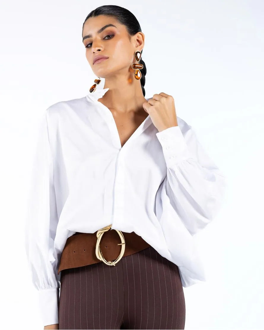 ANF Oversized White Shirt