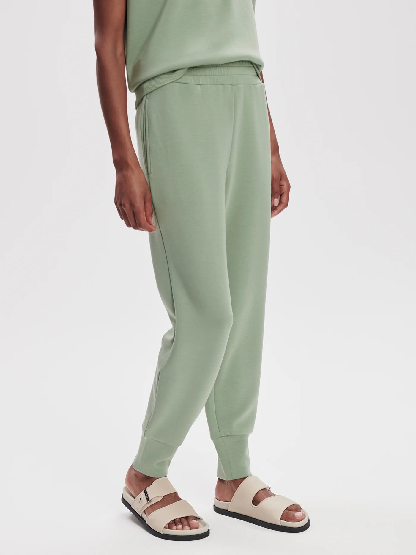 VLY The Slim Cuff Pants Green Tea