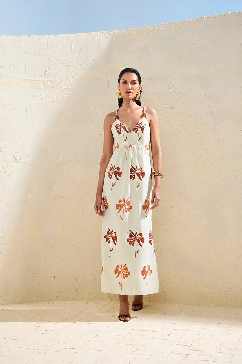 SKU Maxi Flowers Midi Dress