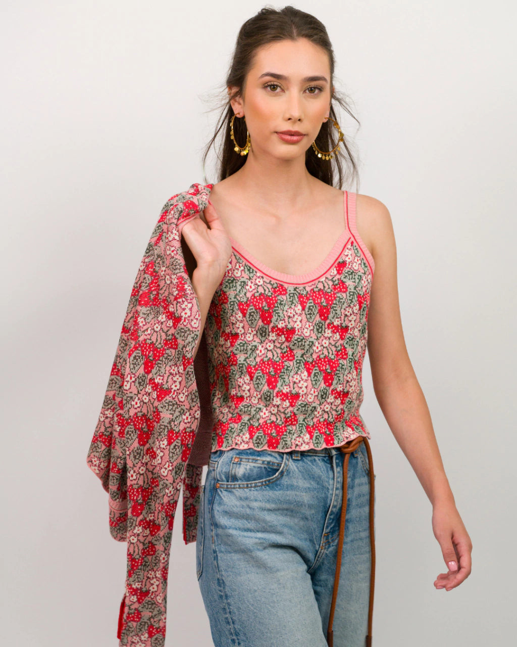 CCP Strawberry Knit Cardigan