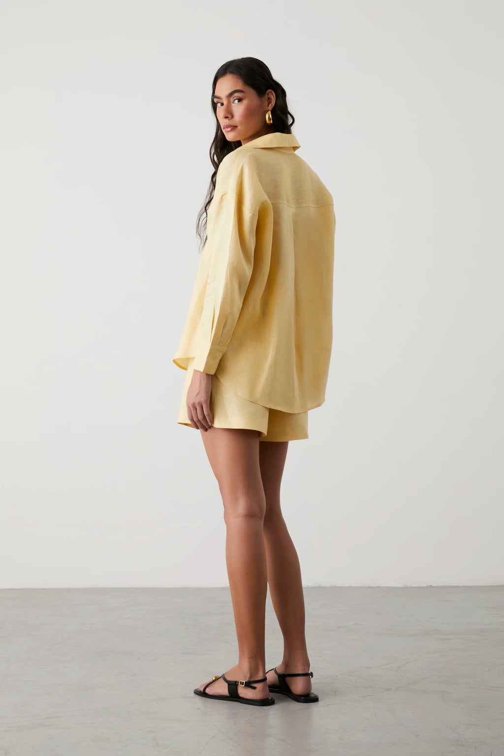 CLM Chloe Linen Shirt Butter