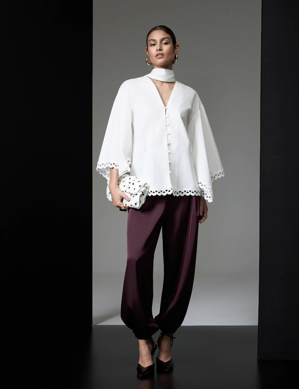 STRSS Off White Shirt with Raglan Sleeves