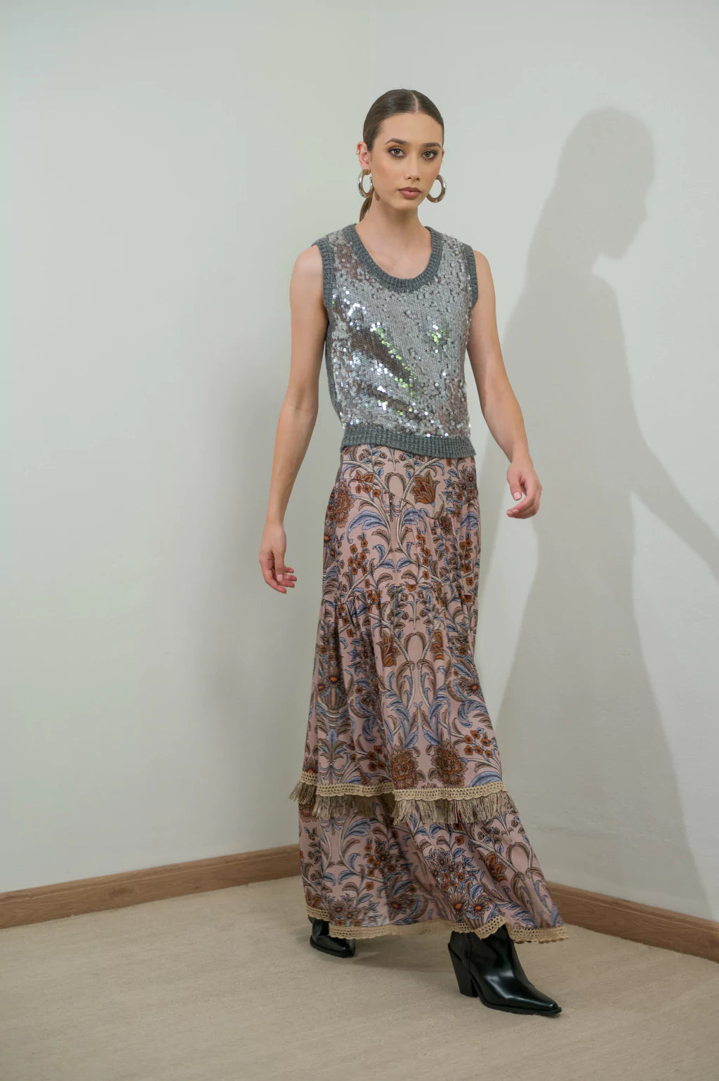 CCP Elise Vest Top Silver