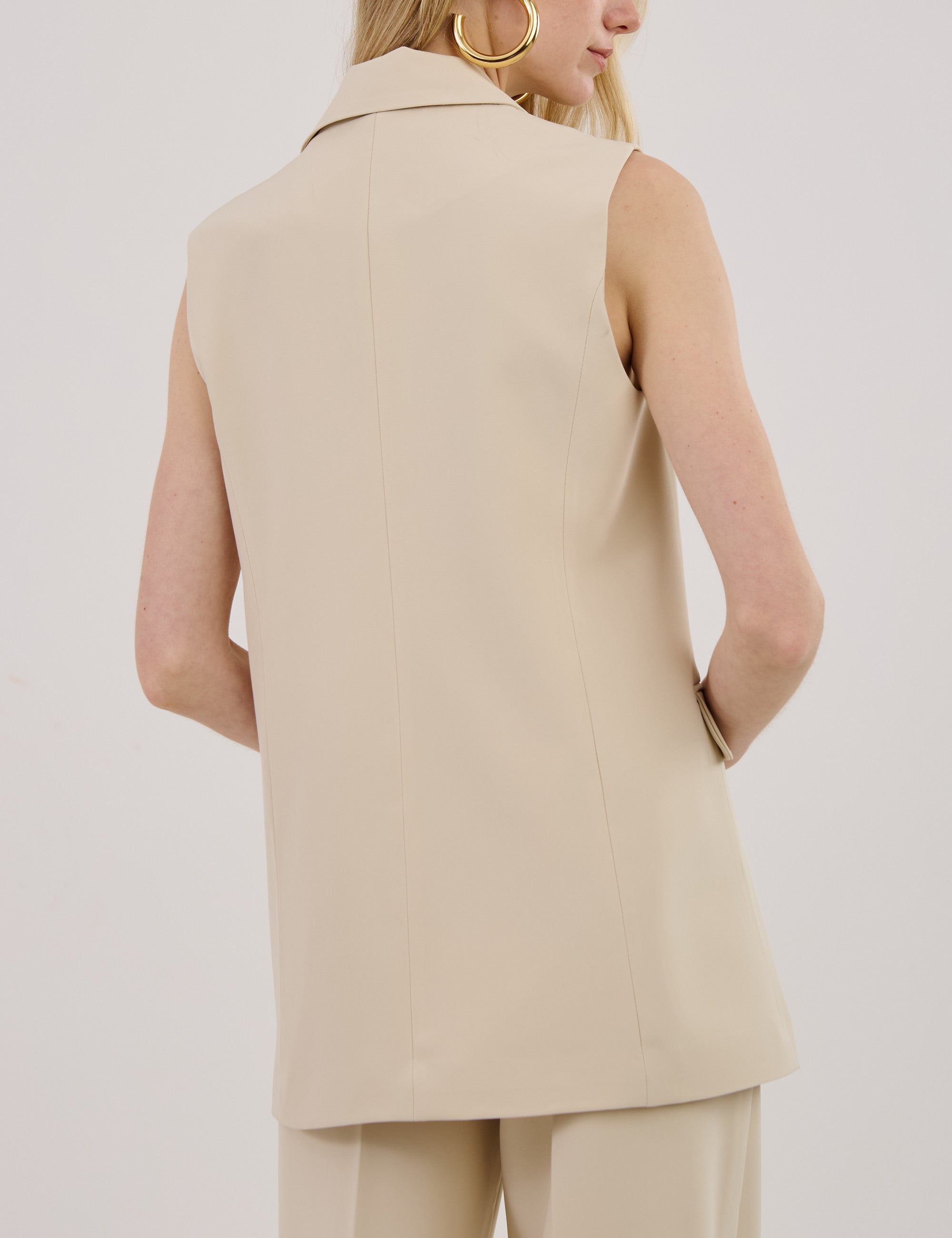 UC Eunice Sage Tailored Long Vest