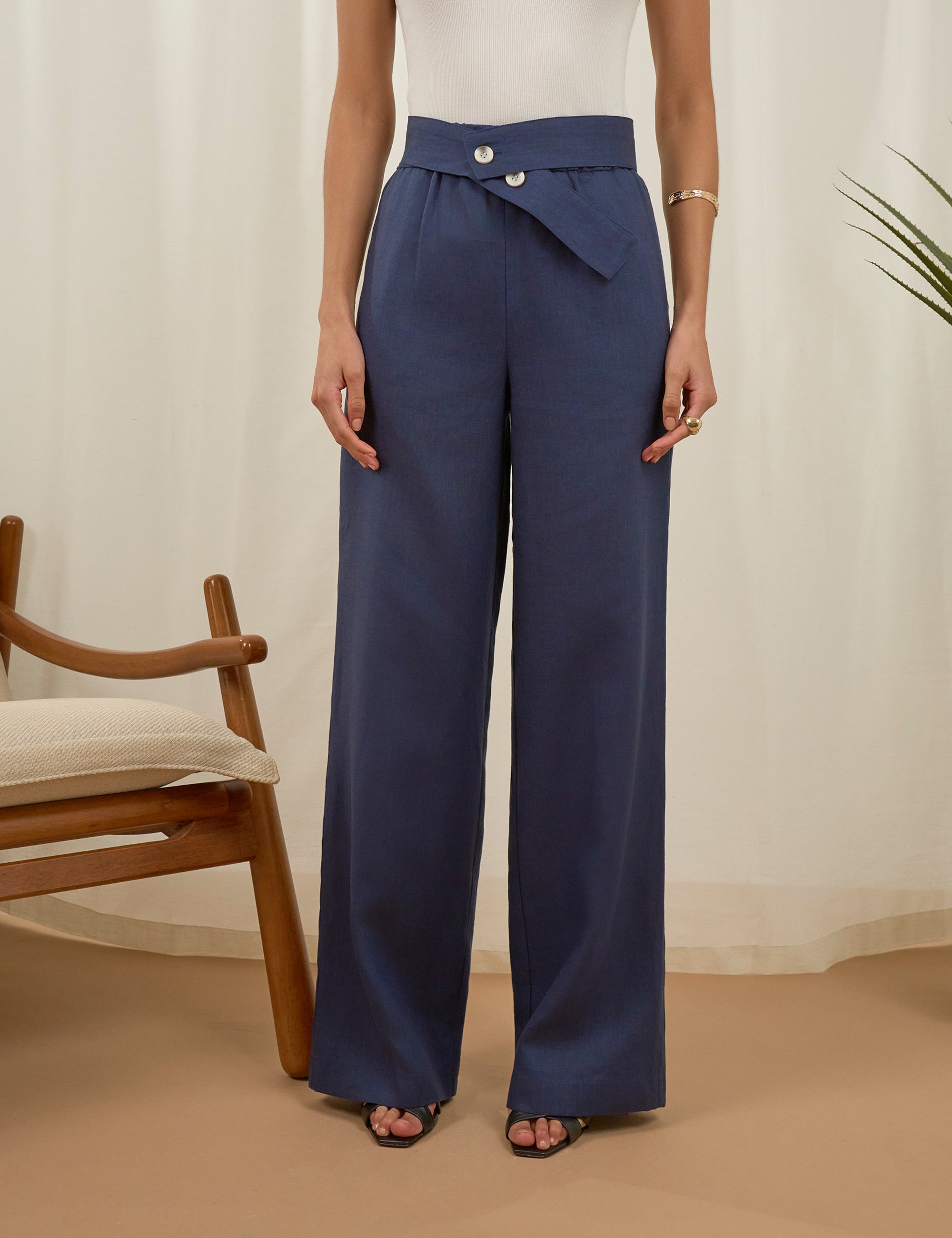 UC Selene Linen Modern Set Navy