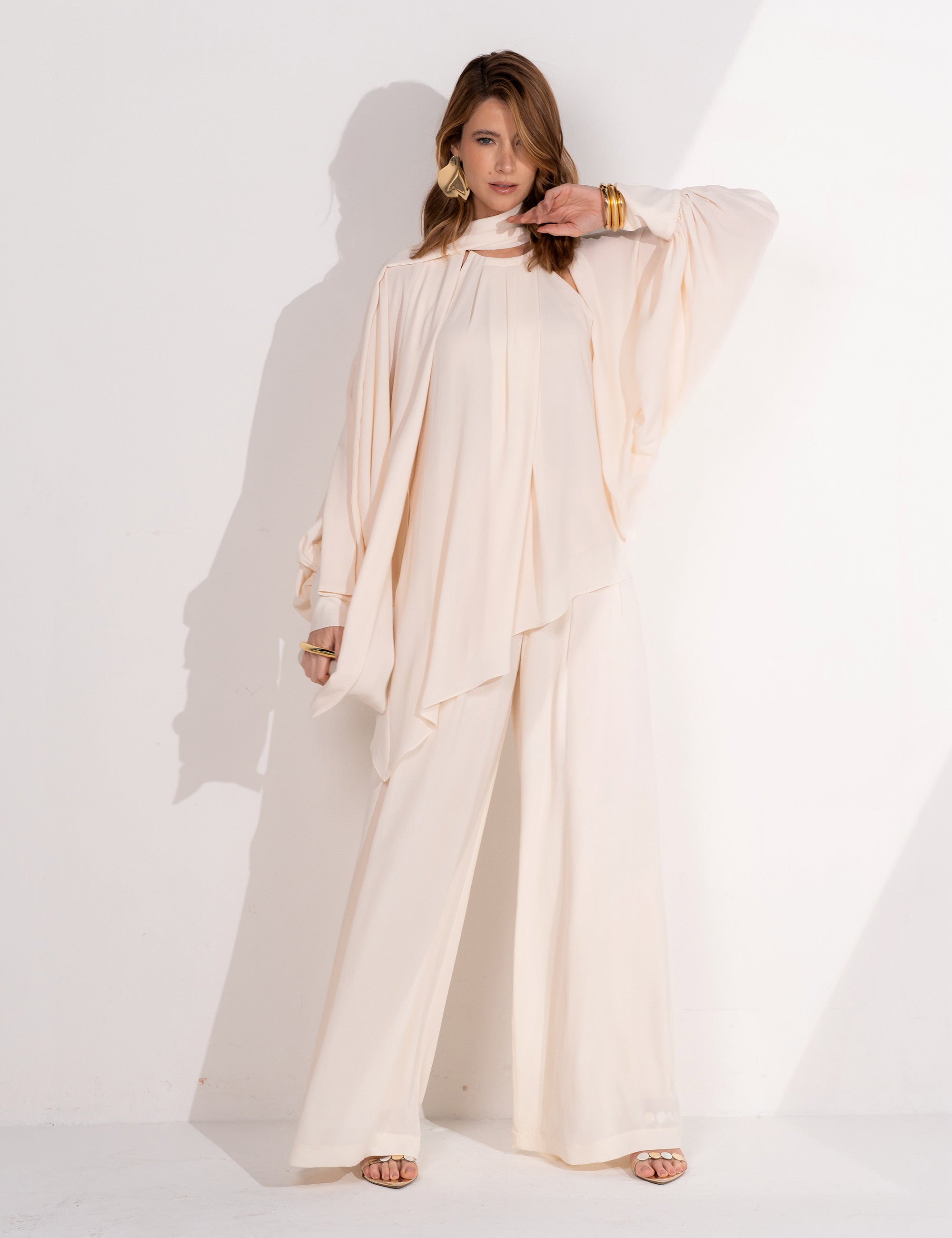 UC Tabata Cape Blouse