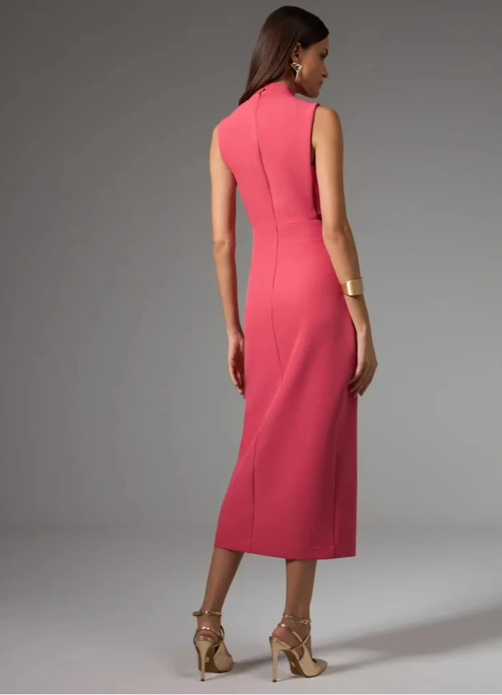 STRSS Pink Slit Midi Dress