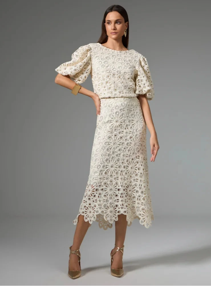 STRSS Crochet Sequin Embroidered Set