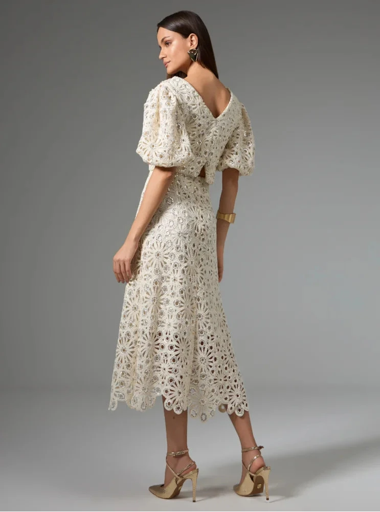 STRSS Crochet Sequin Embroidered Set