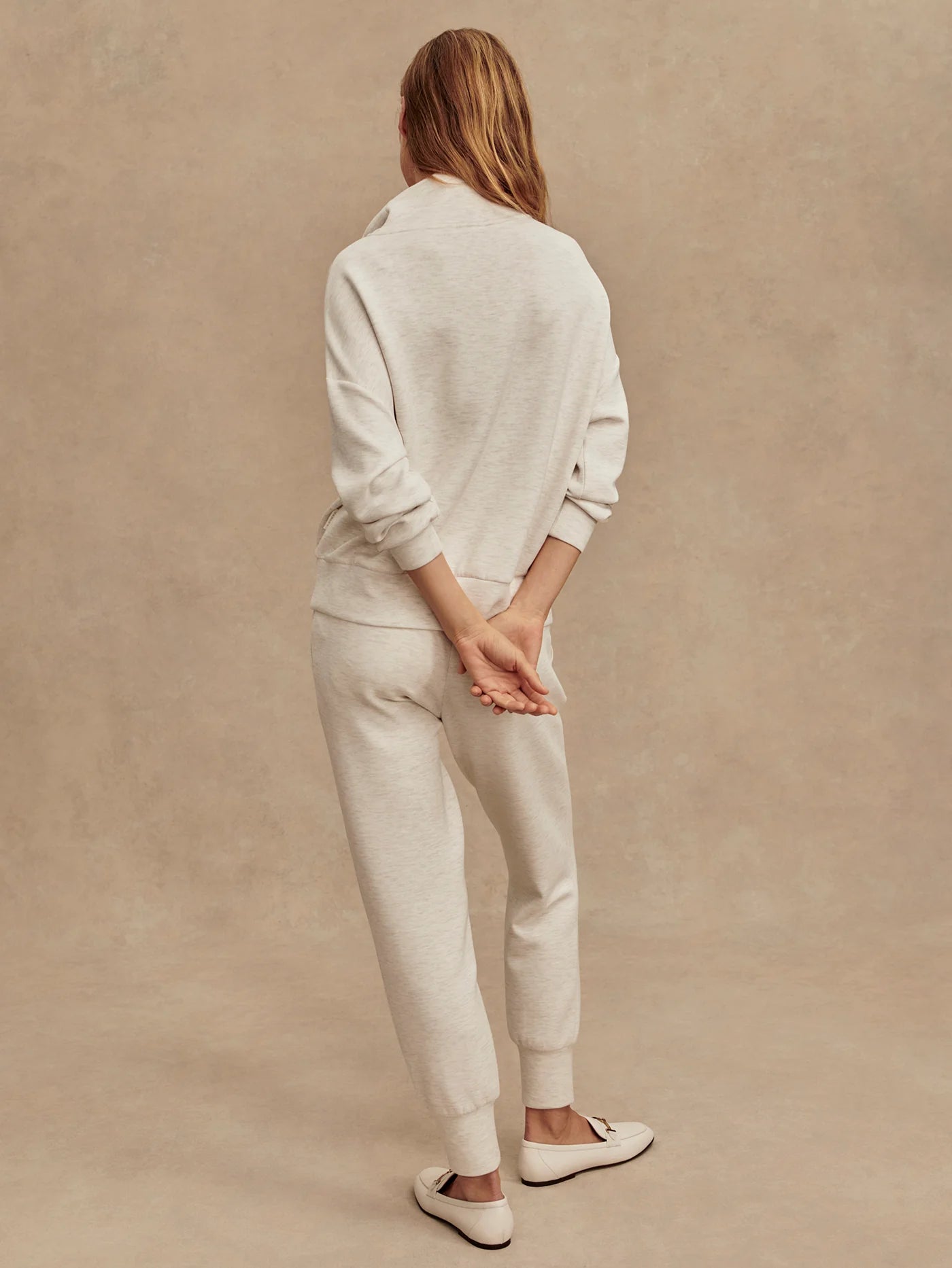 VLY Half Zip Sweat Ivory