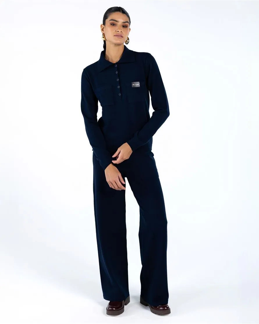 ANF Knit Navy Blue Set