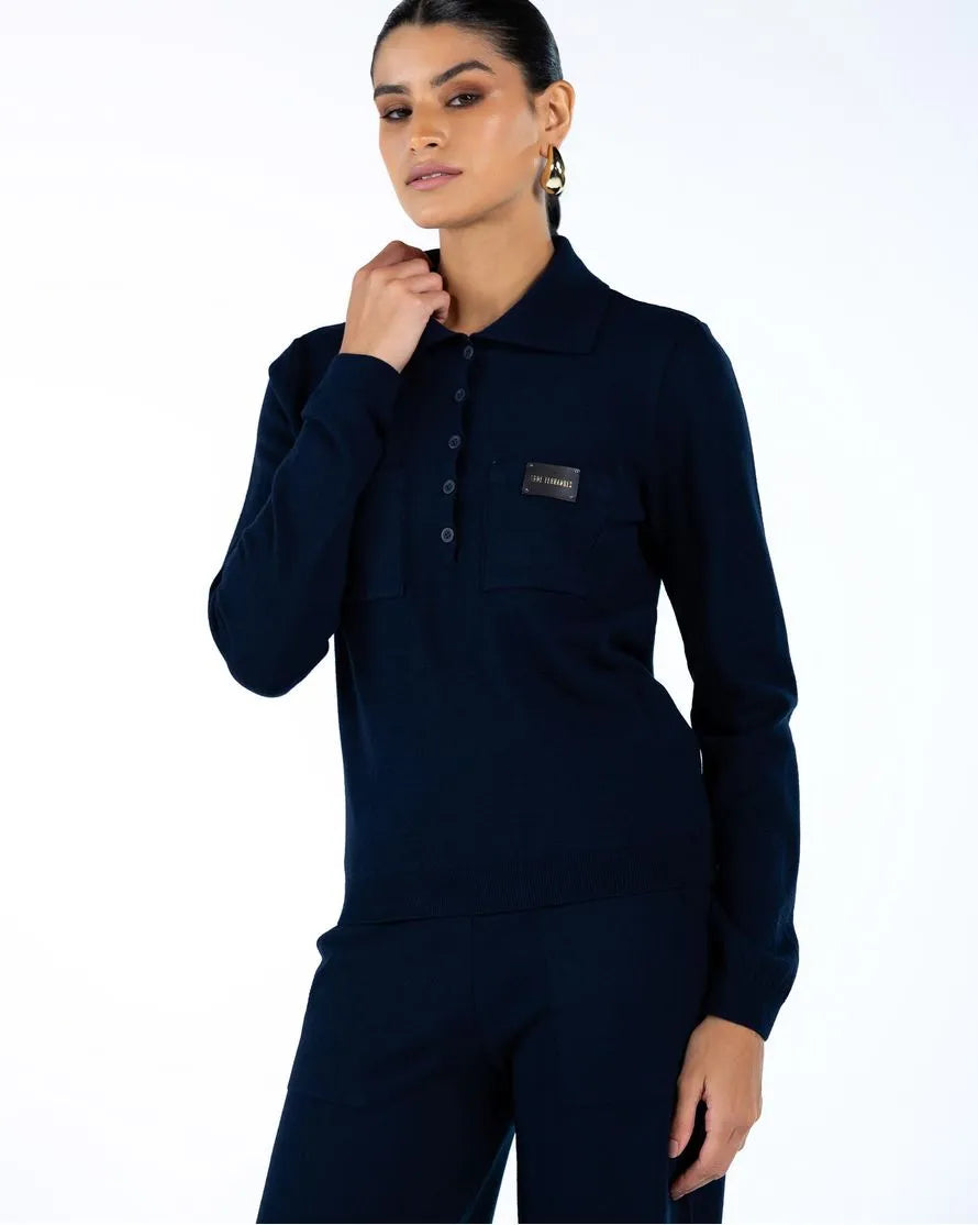 ANF Knit Navy Blue Set