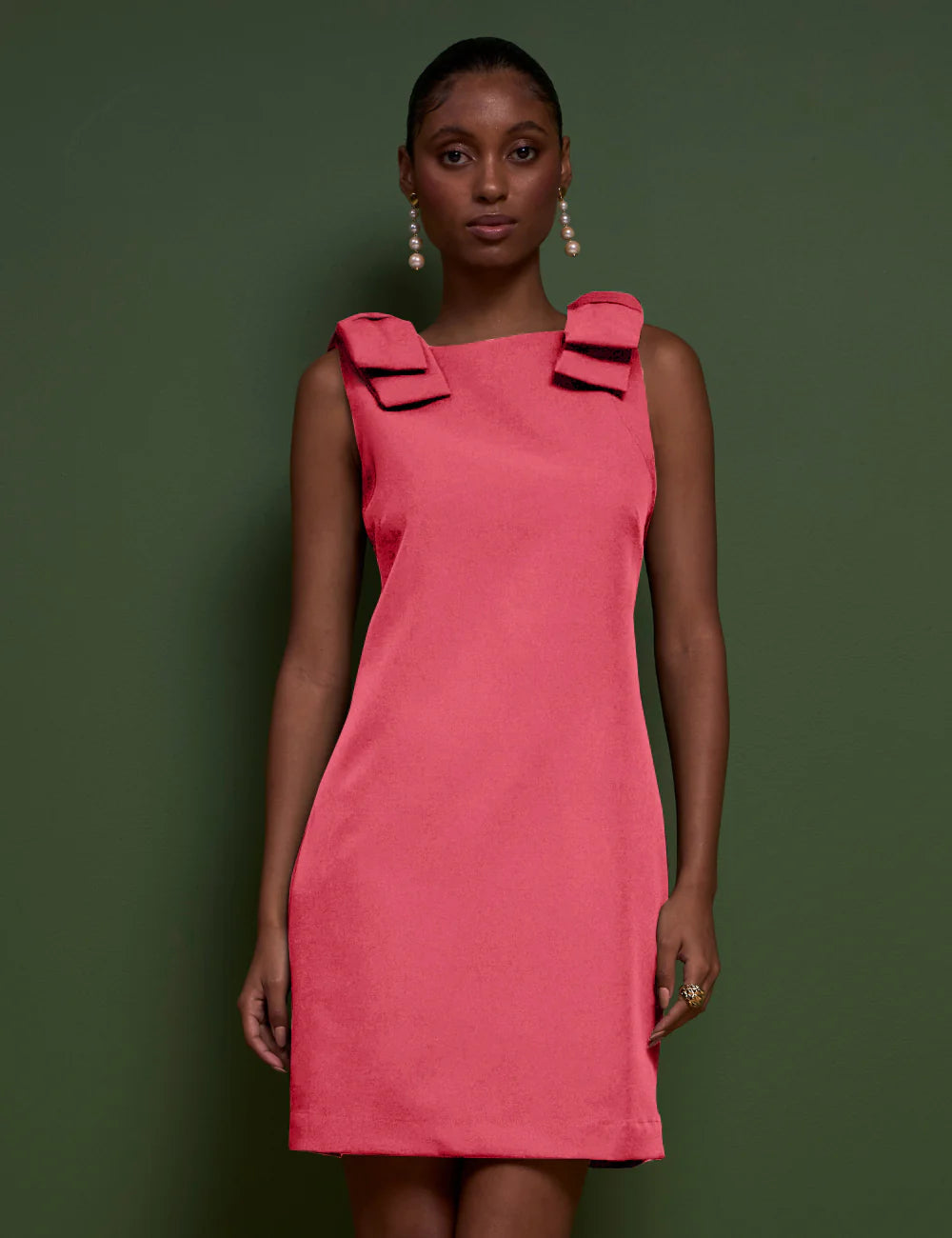 STRSS Pink Bow Mini Dress