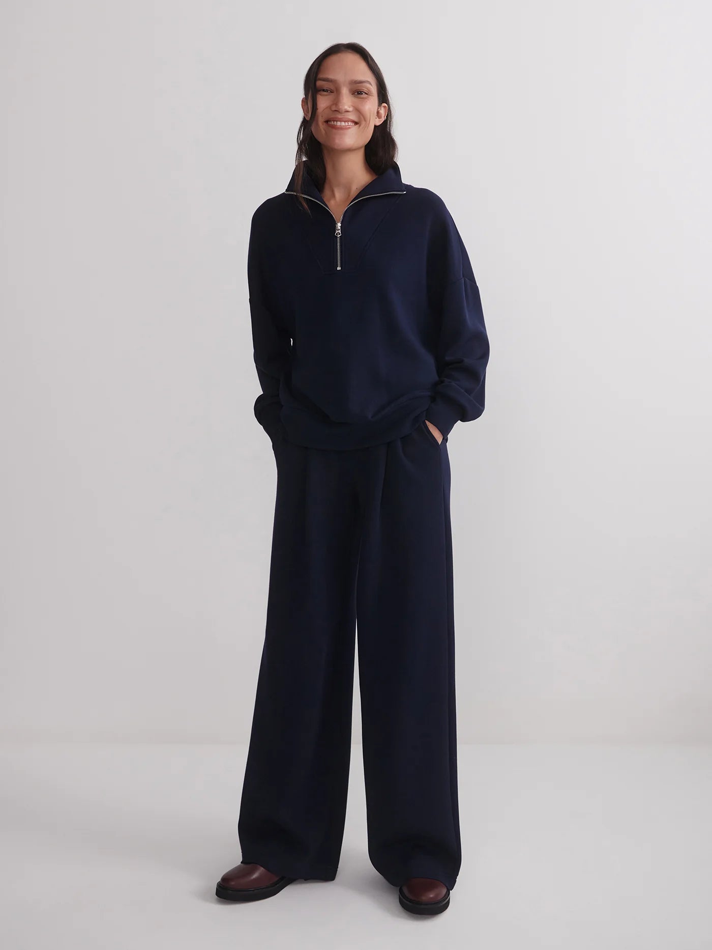 VLY The Extra Wide Leg Pants Navy