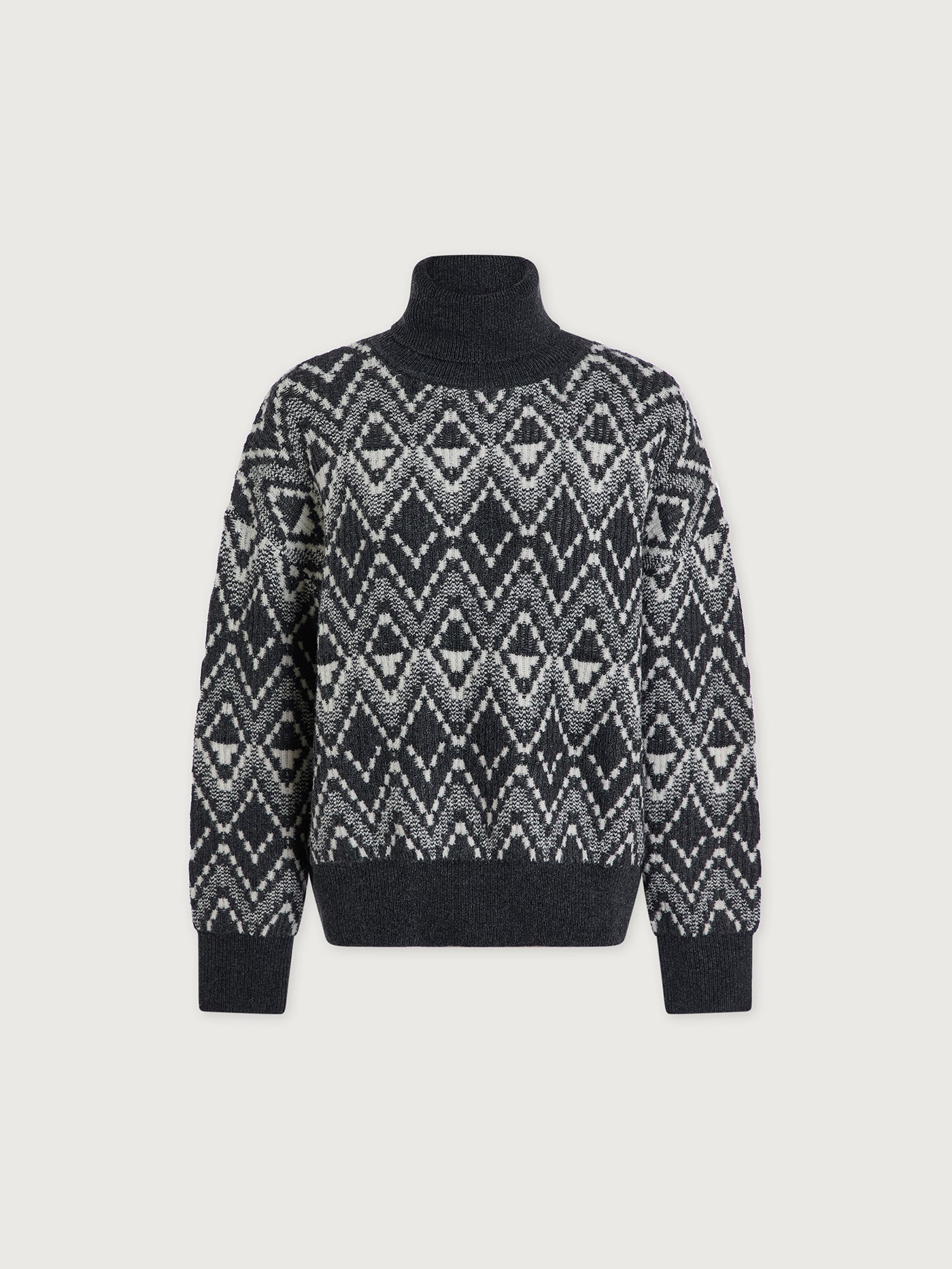 VLY Ida Relaxed Fairisle Roll-Neck Knit