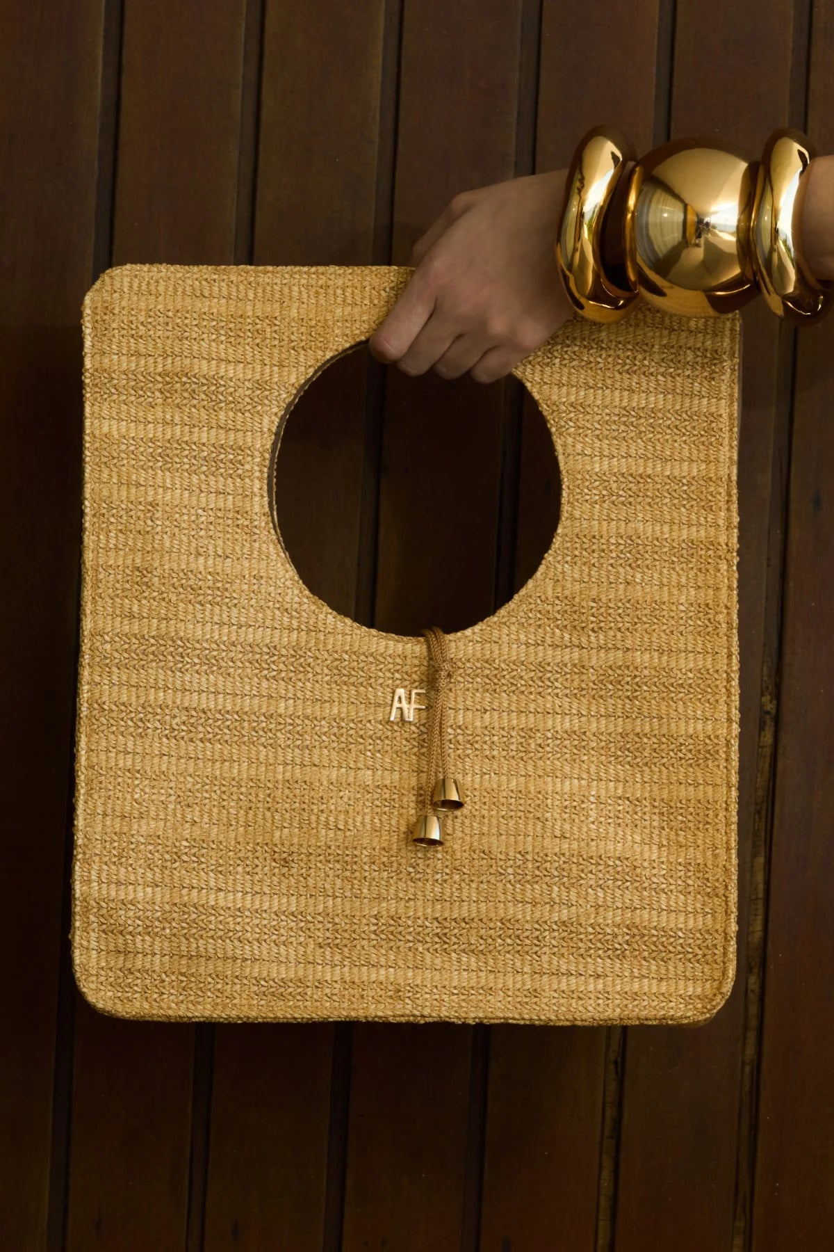 ANF Beach Raffia Bag