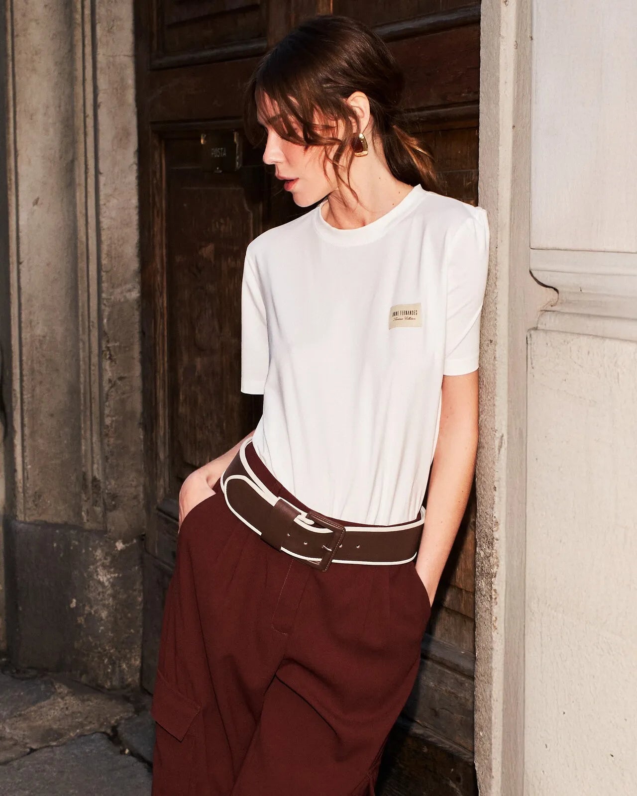 ANF White Shoulder Tap T-Shirt