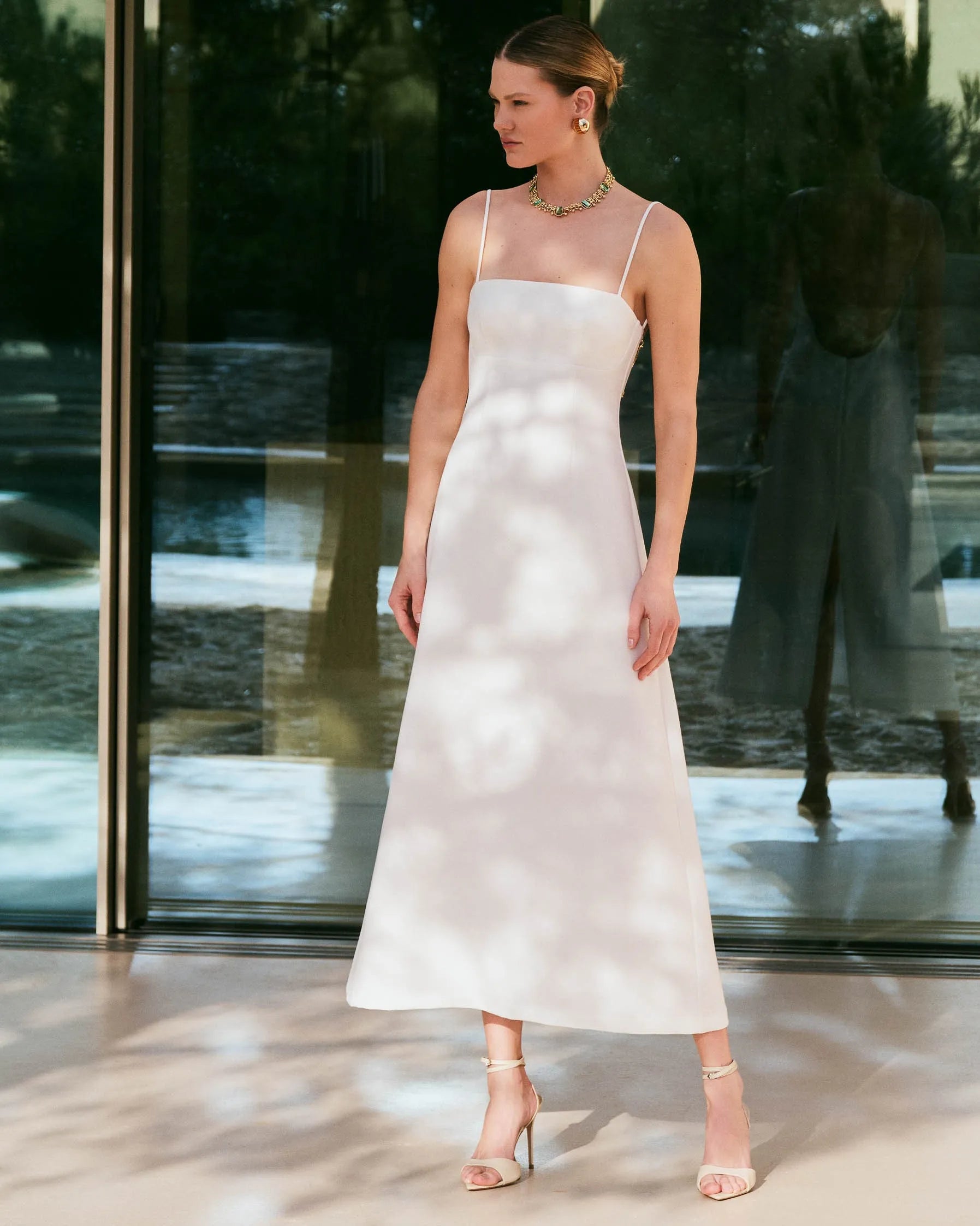 ANF Toleto Carol Off White Dress