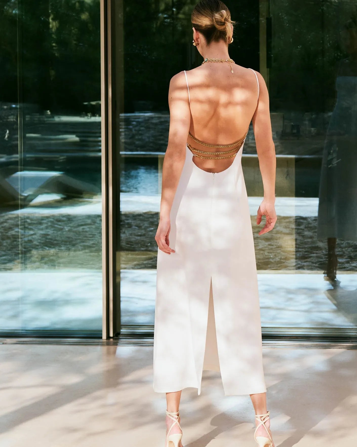 ANF Toleto Carol Off White Dress