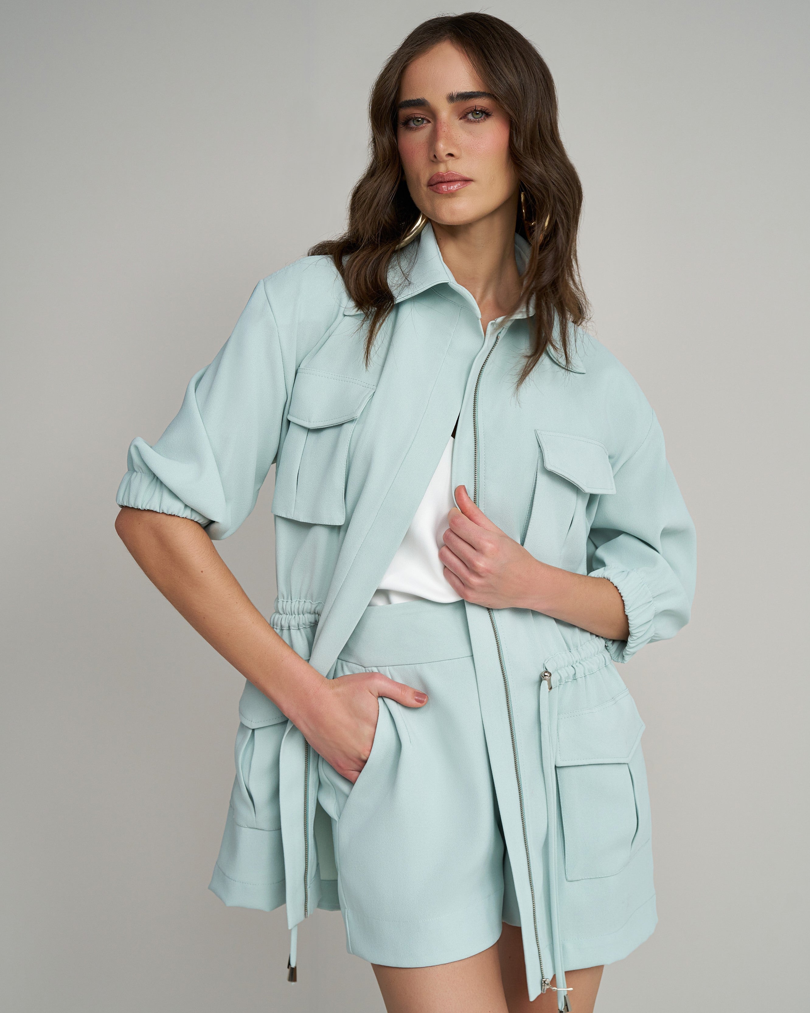 ANF Ocean Green Parka Set