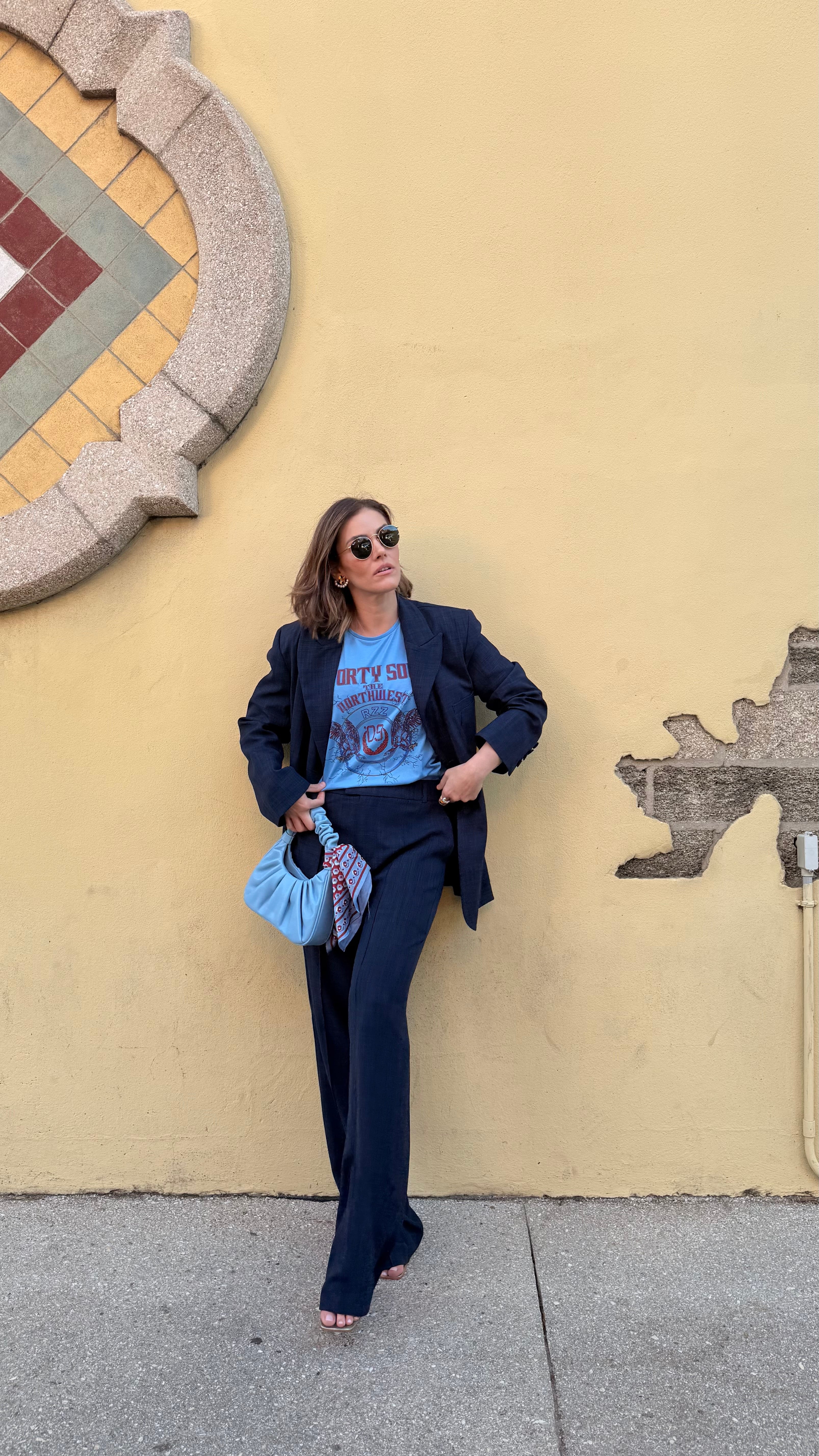 RZZ Ingrid Alfaiataria Marinho Pants