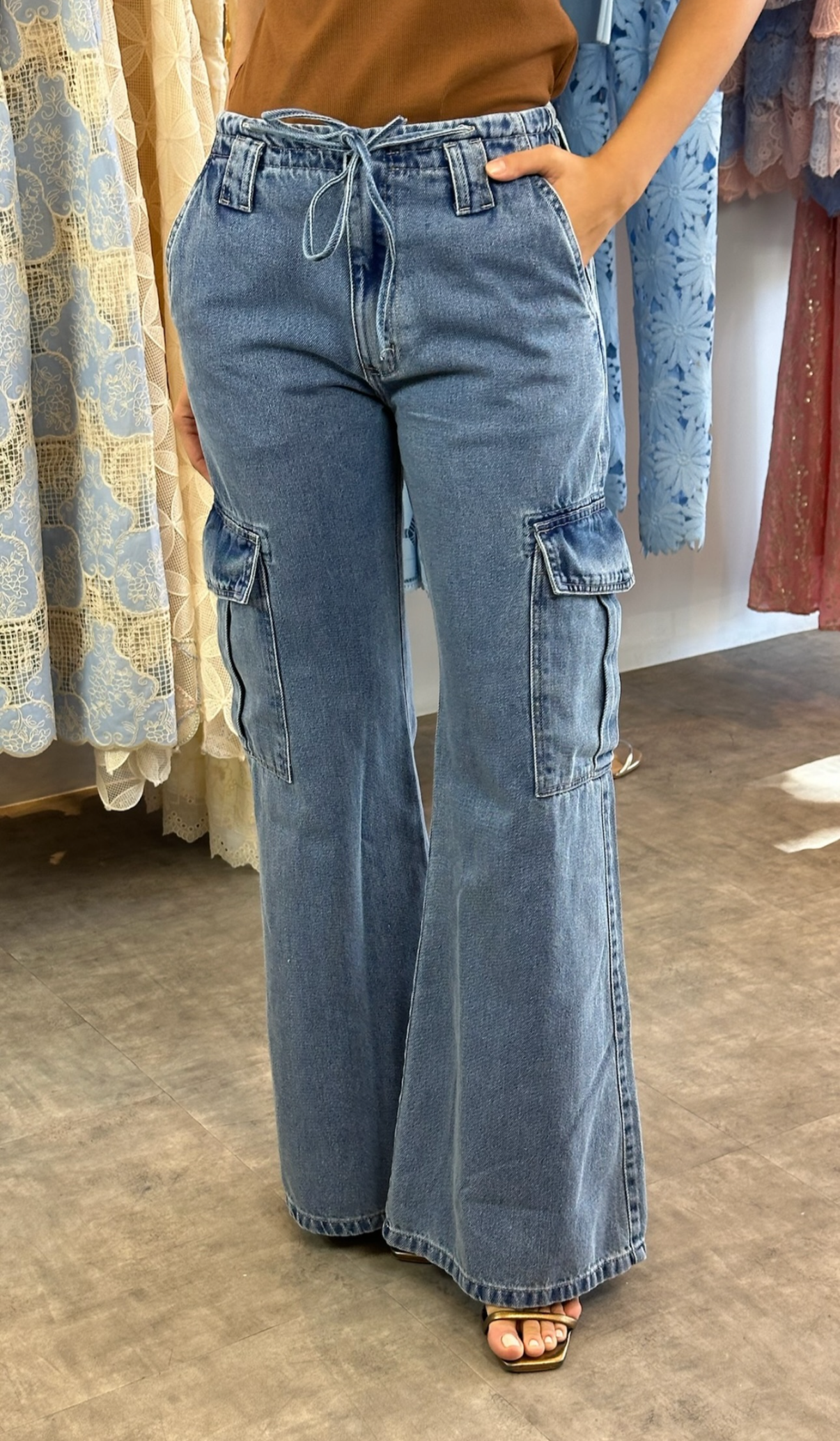 ANF New Cargo Denin Pants