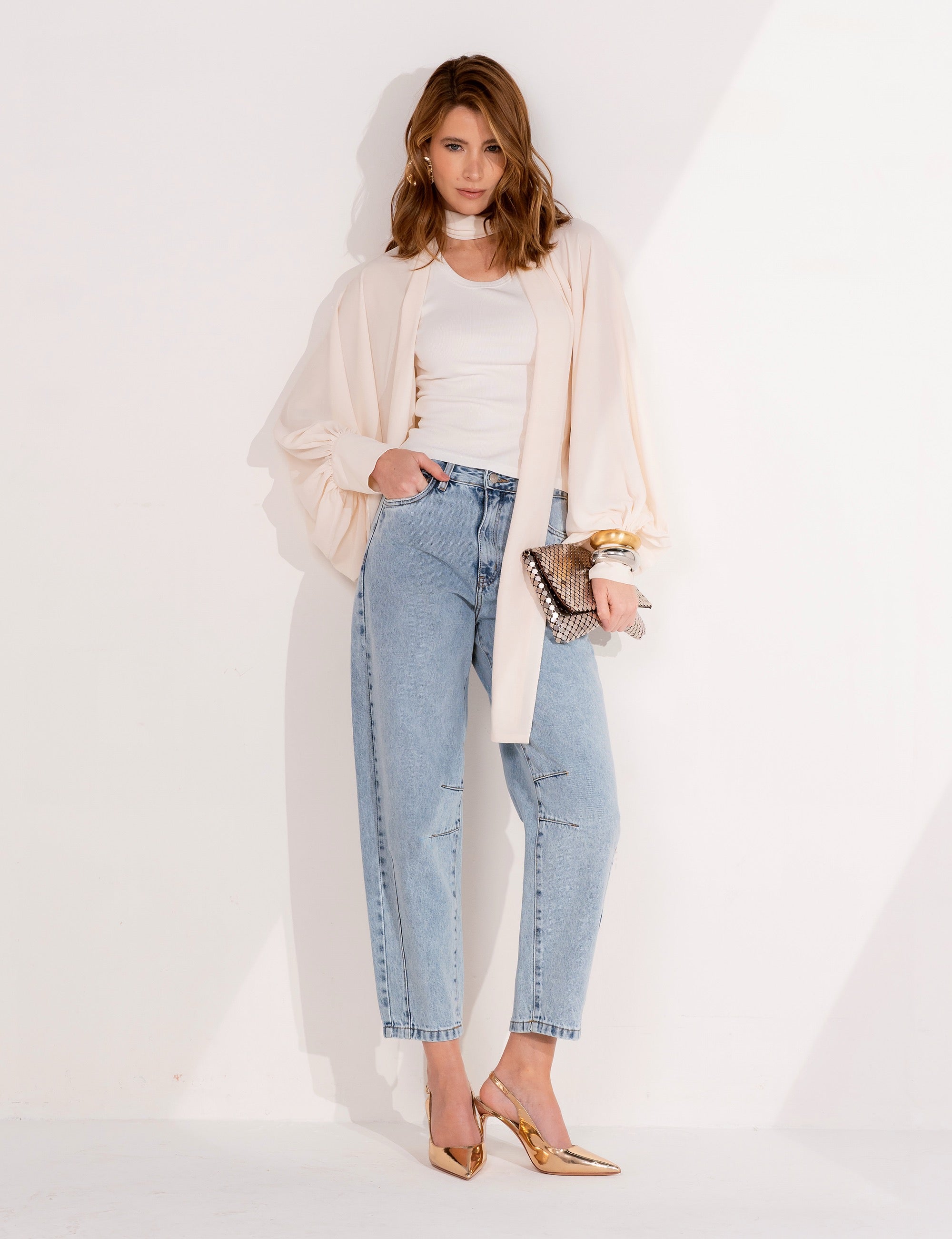 UC Tabata Cape Blouse