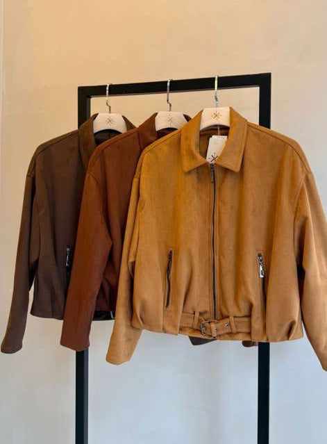 SKU Suede Leather Chocolate Jacket