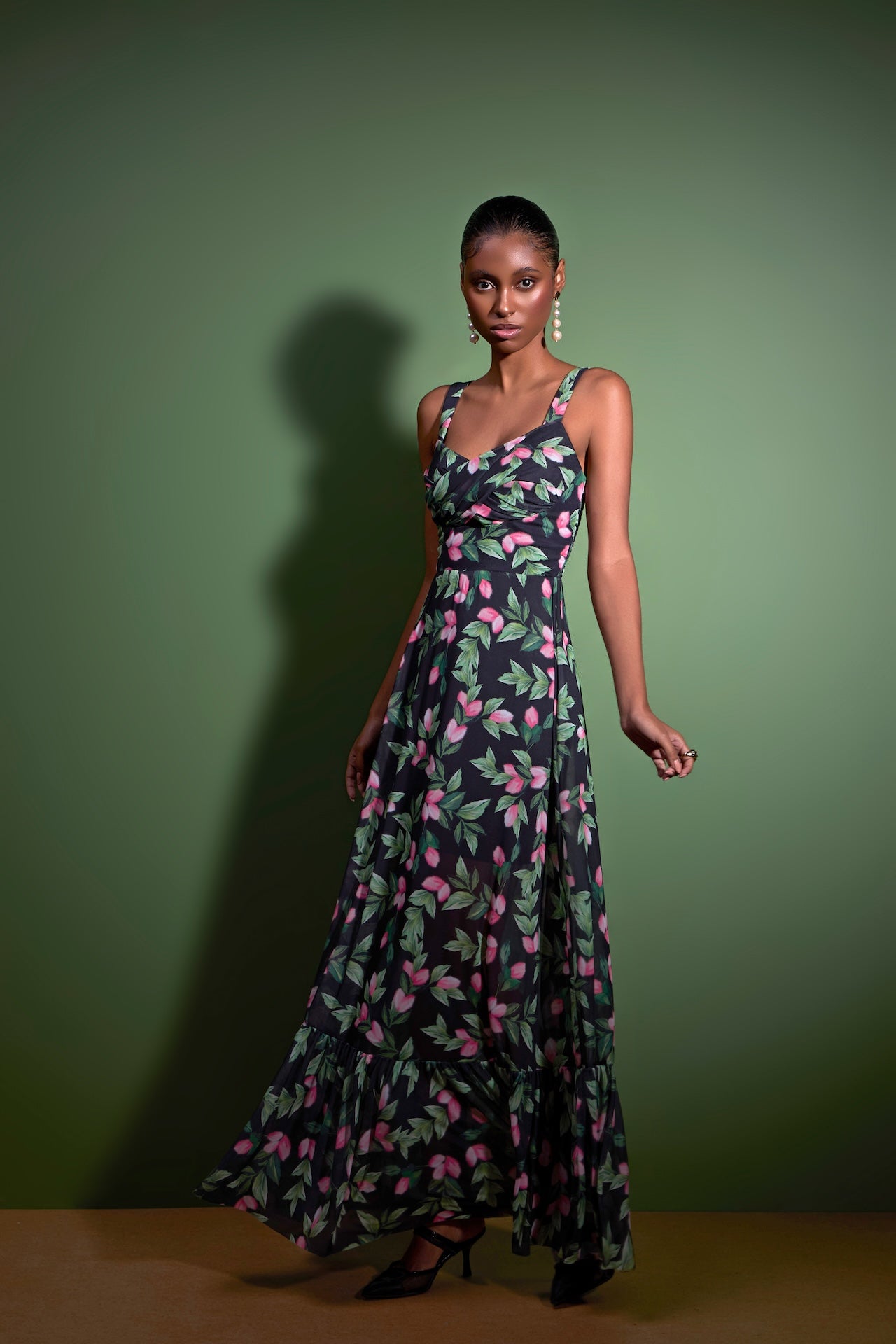 STRSS Long Floral Dress