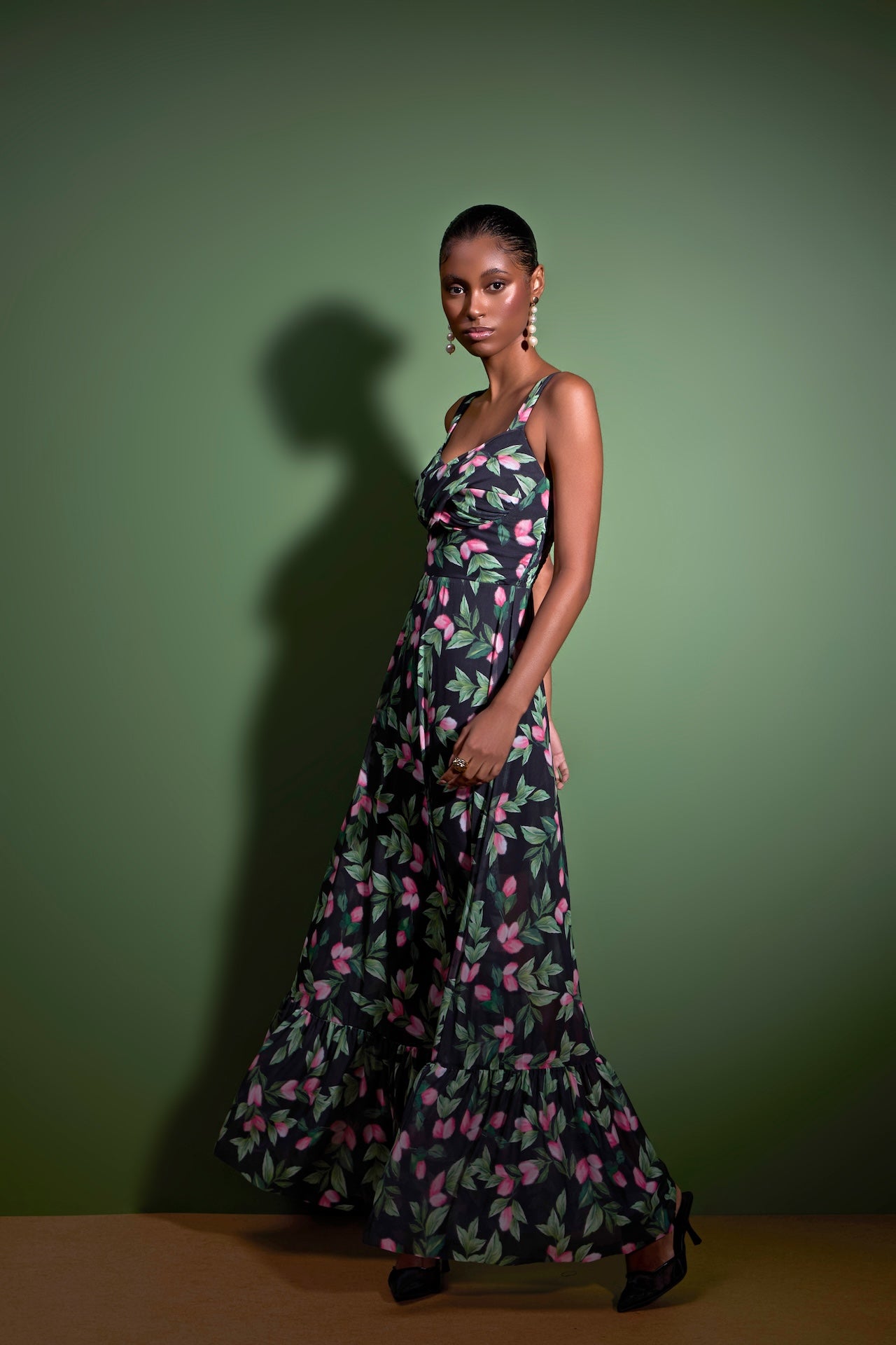 STRSS Long Floral Dress