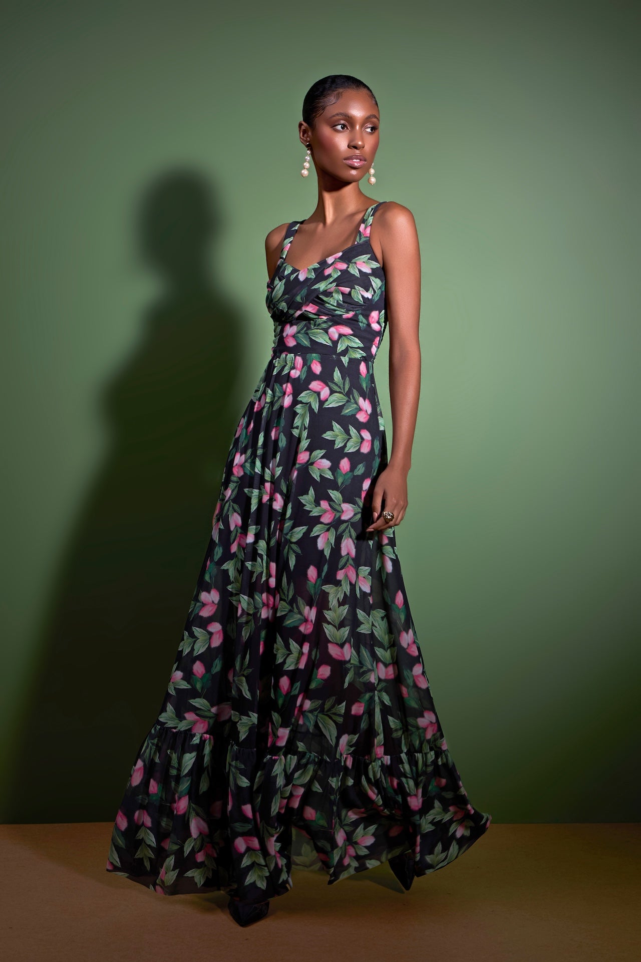 STRSS Long Floral Dress