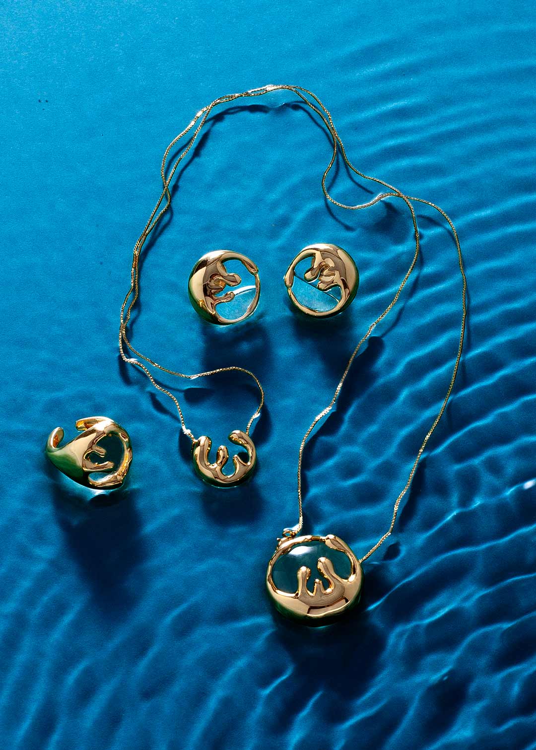 BHP Organic Medium Earrings Immerse Gold