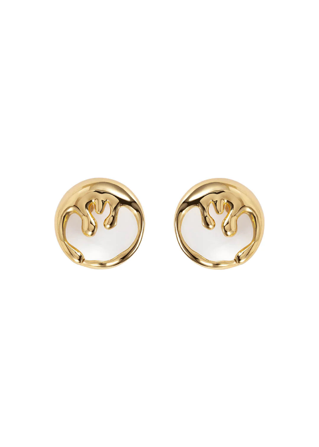 BHP Organic Medium Earrings Immerse Gold