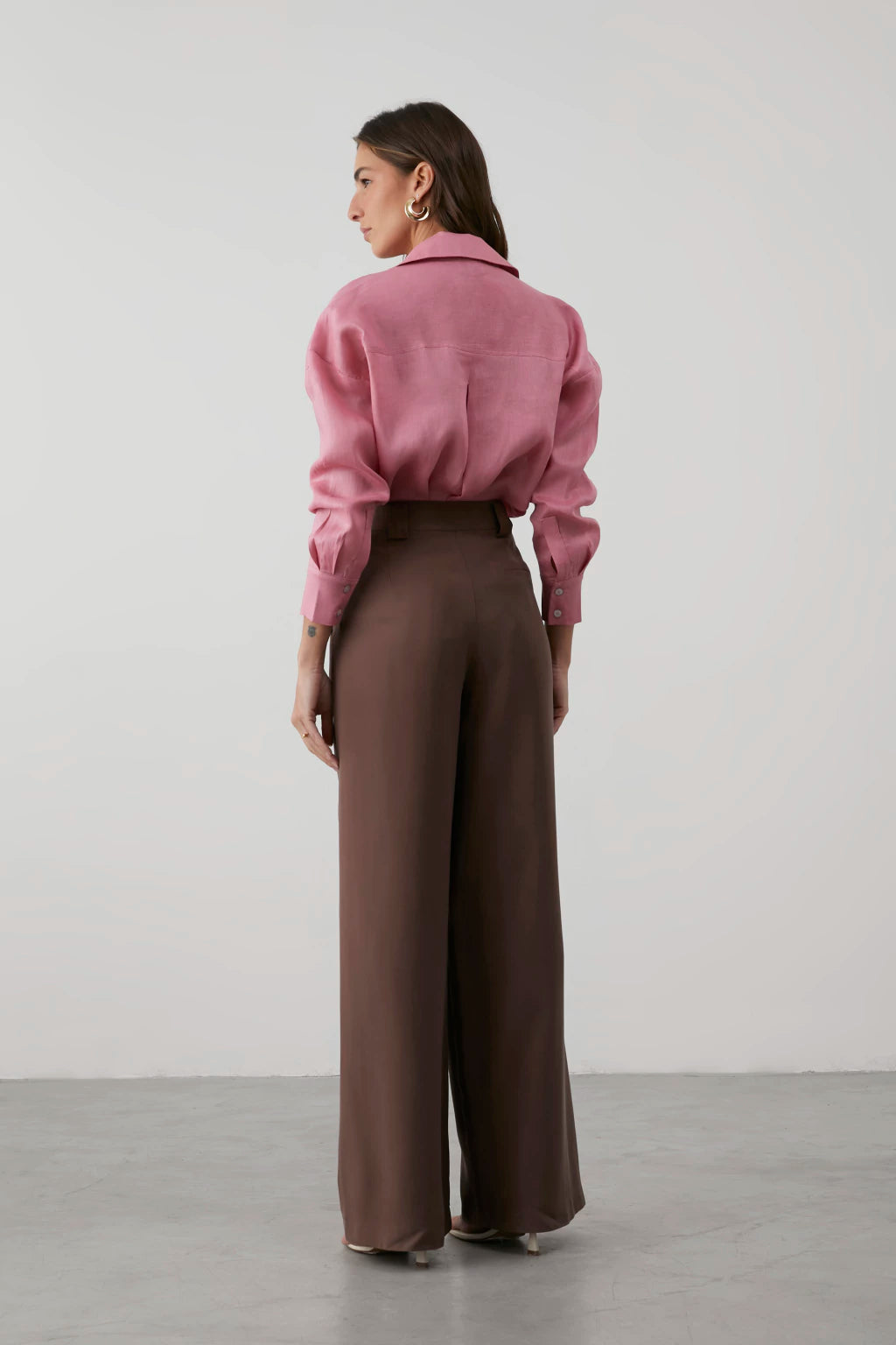 CLM Chloe Linen Shirt Rose