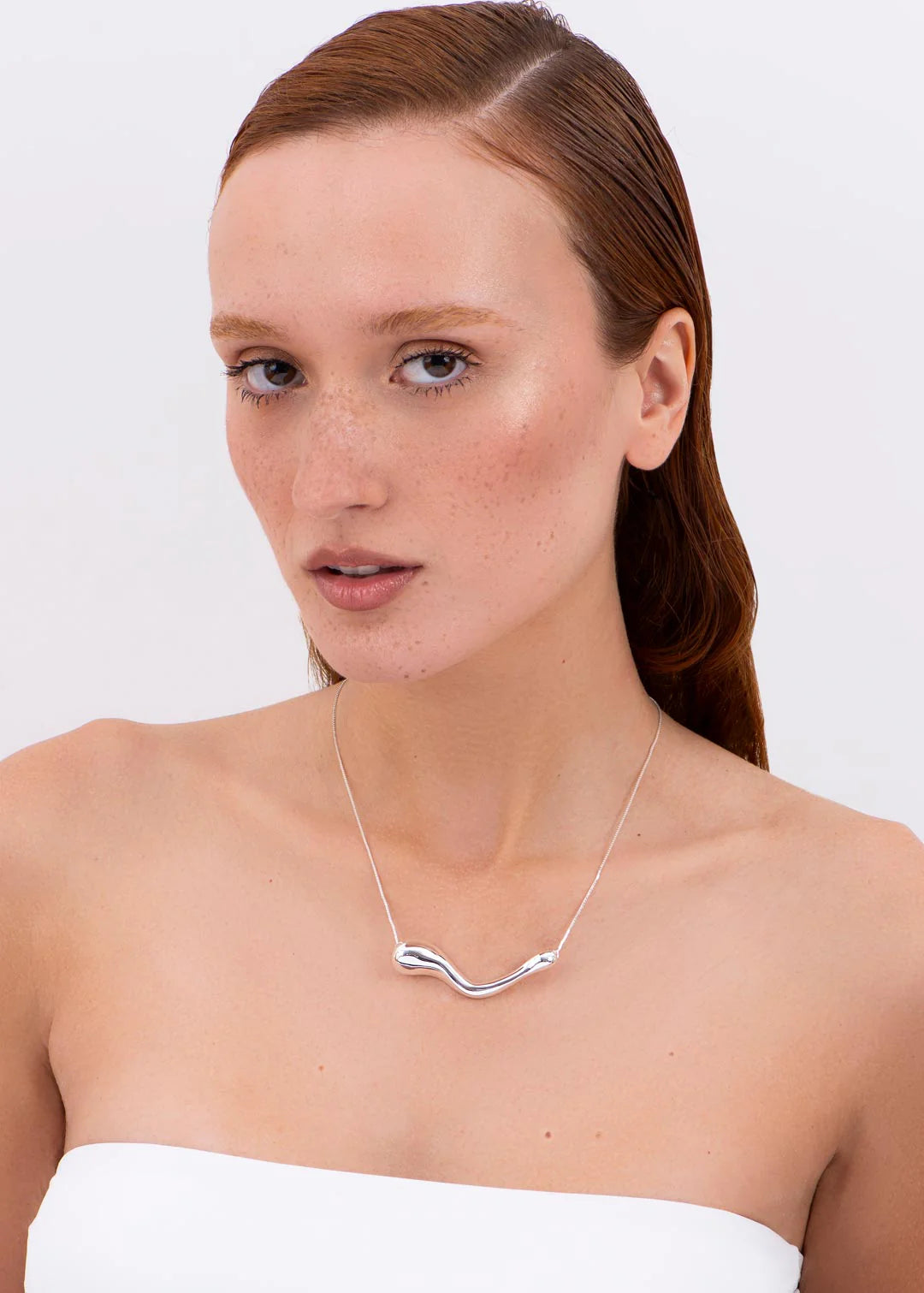 BHP Organic Short Necklace Imersa Silver