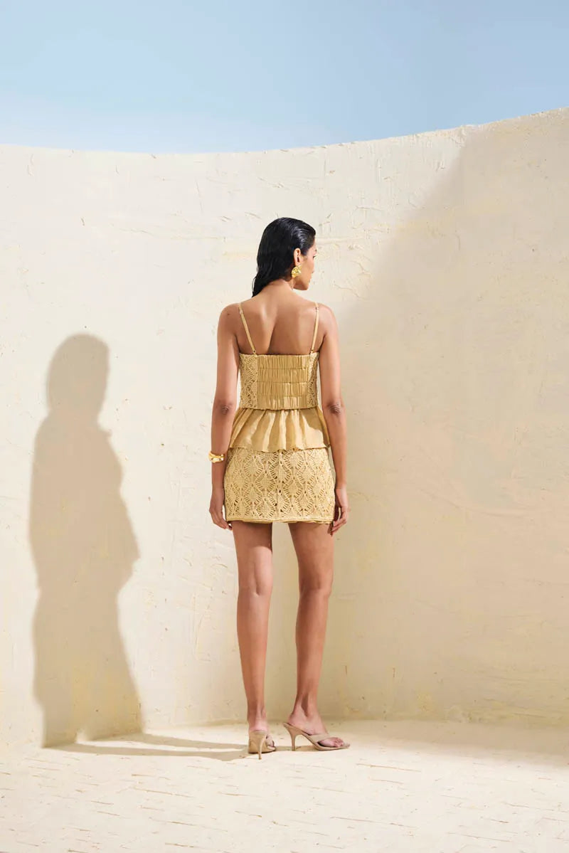 SKU Embroidered Yellow Set