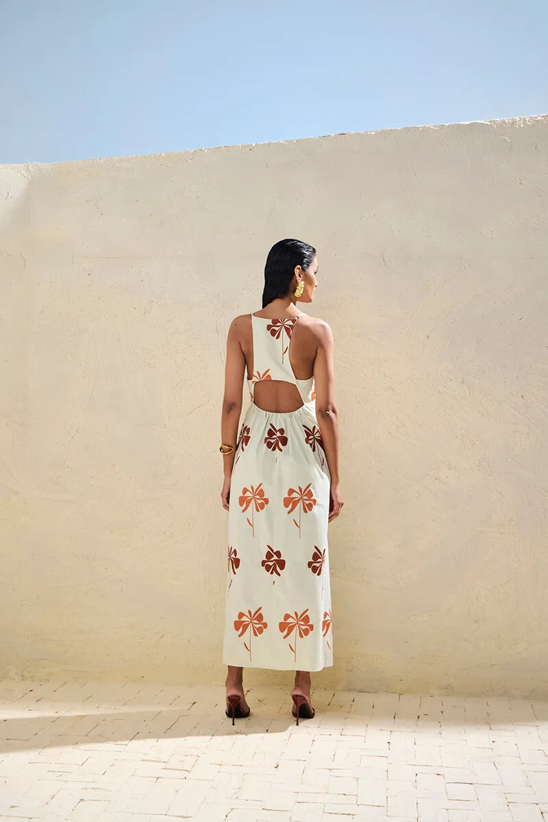SKU Maxi Flowers Midi Dress