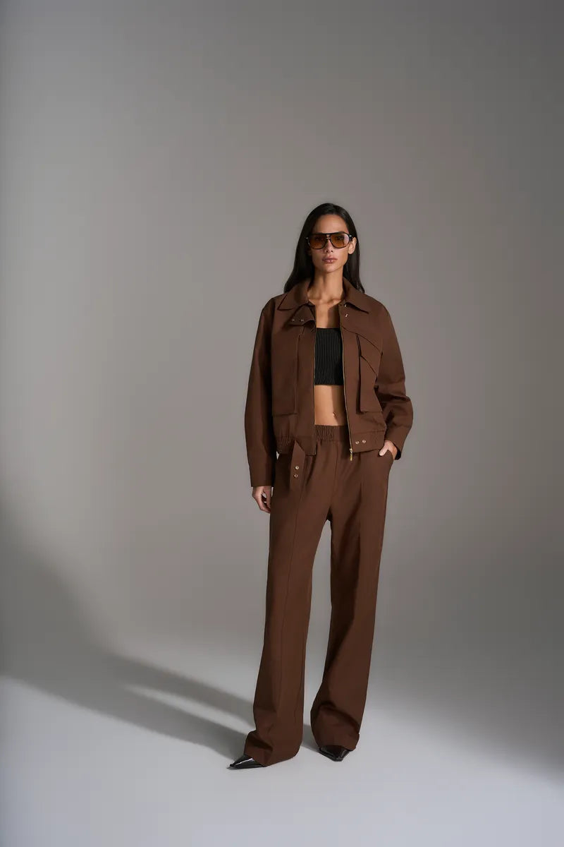 SKU Utility Two Piece Set Brown