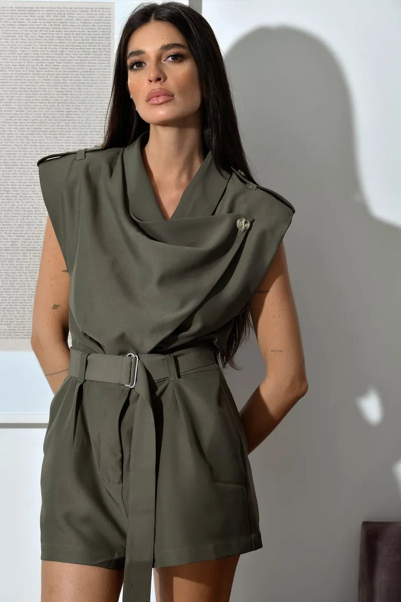 SKU Mini Olive Romper