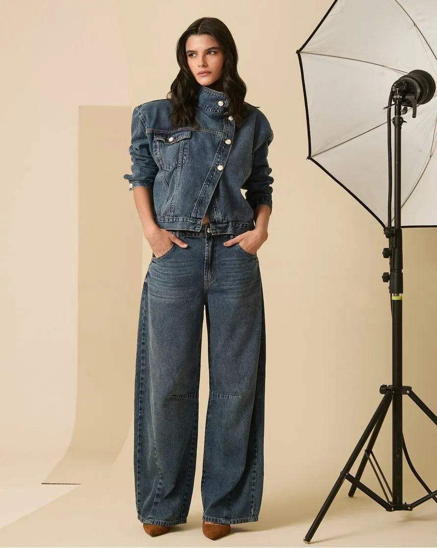 ANF Barrel Dirty Denim Pants