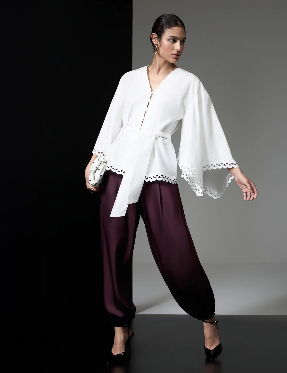 STRSS Off White Shirt with Raglan Sleeves