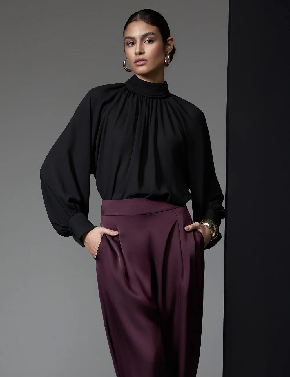 STRSS Long Sleeve Basic Blouse