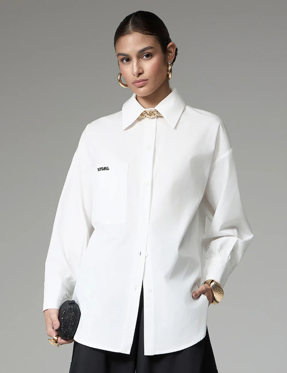 STRSS White Over Shirt