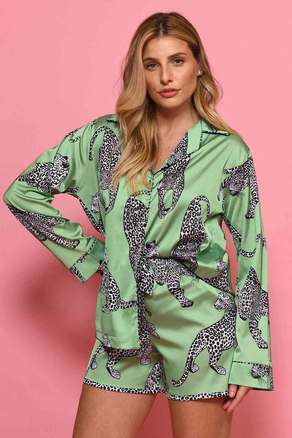 MISVC Short doll Long sleeve Green Panther