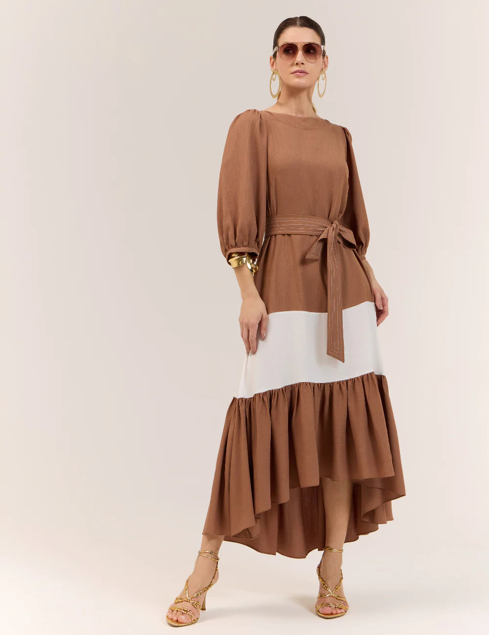 STRSS Autumn Brown Midi Dress