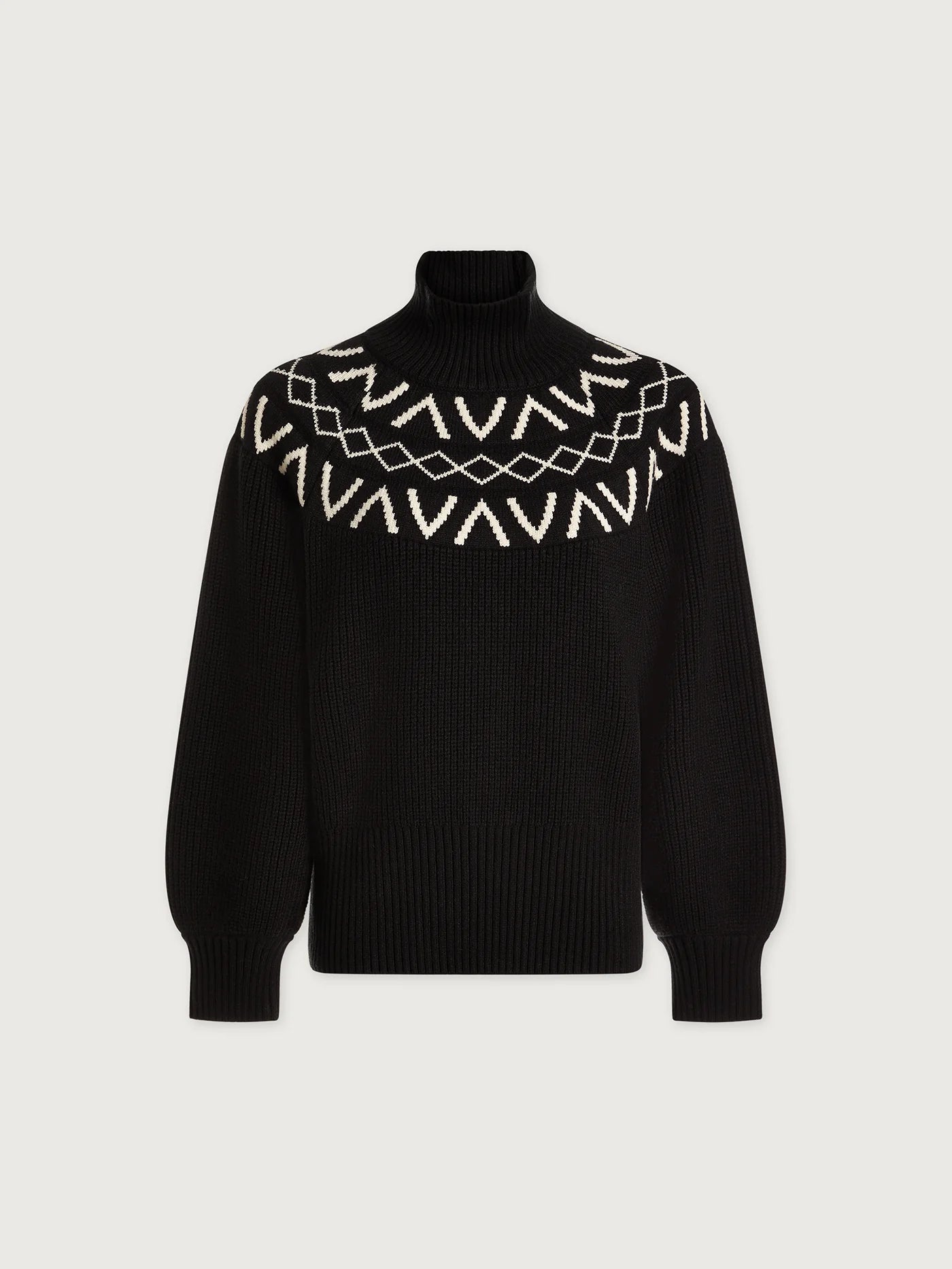 VLY Marcie Yoke Knit Black