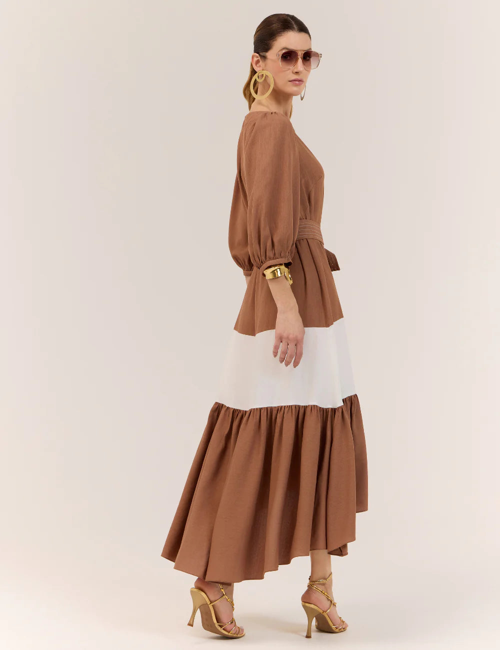 STRSS Autumn Brown Midi Dress