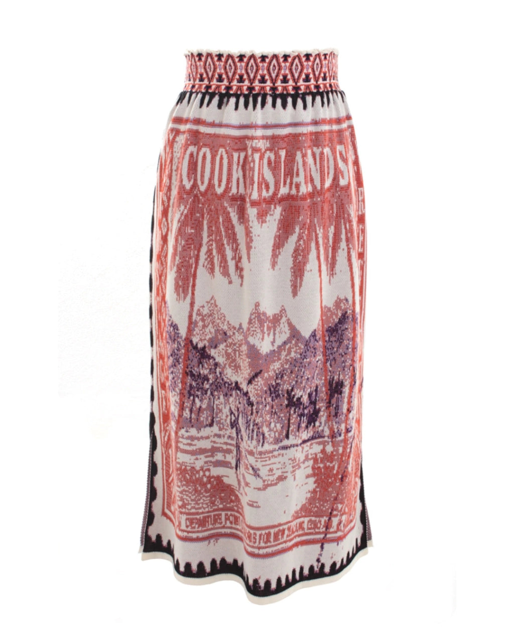 CCP Roseli Knit Orange Midi Skirt