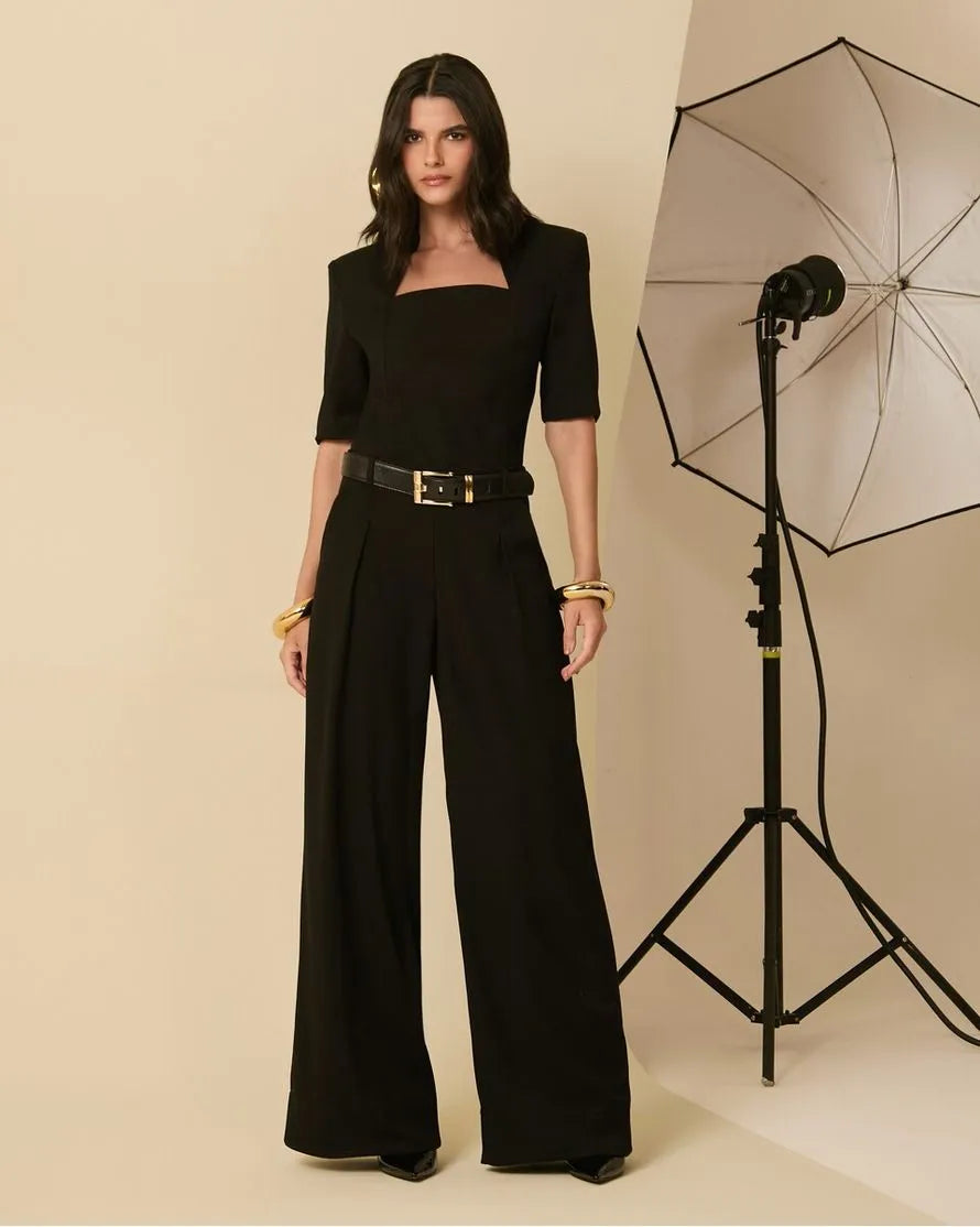 ANF Chic Black Jumpsuit