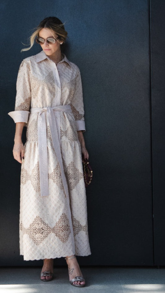 LCHO Embroidered Cotton Dress